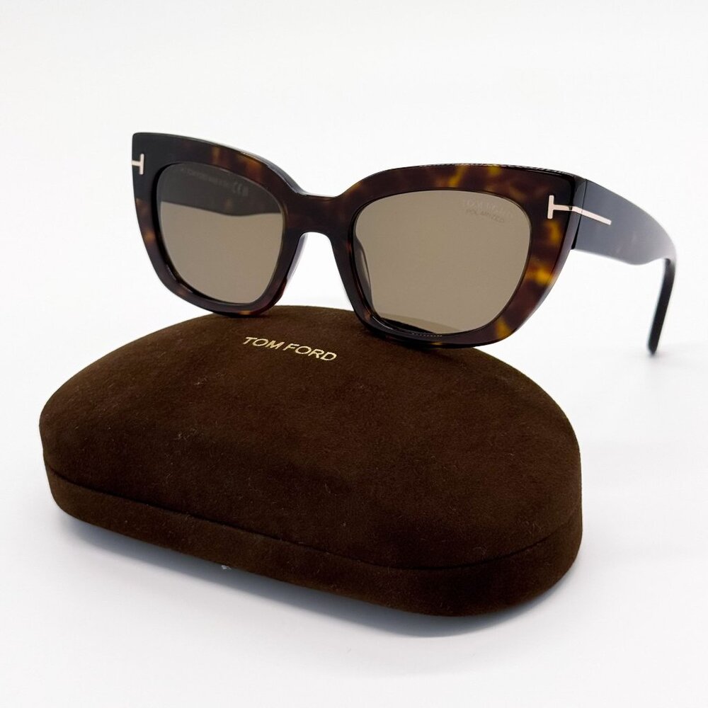 NEW TOM FORD SUNGLASSES ATHENA TF1190 52H POLARIZED HAVANA WOMEN FT1190/S 52H